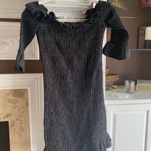 Black Ruffle Dress